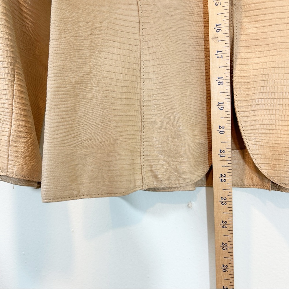 Banana Republic | Women's Leather Snakeskin Embossed Bohemian Jacket Size 8 - Picture 9 of 16